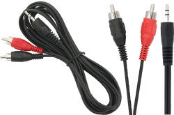 PROLECH 3, 5 mm sztereó jack - 2×RCA audio kábel 2, 5 m - 3802- (3802)