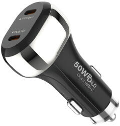  50 W-os kétportos USB-C autós töltő - 75-776- (75-776)