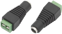 DC tápcsatlakozó LED szalaghoz 5, 5 × 2, 1 mm - 5668- (5668)