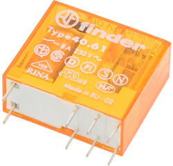  F40, 61, 8, 230 FINDER 16A 230V-os relé (4952)