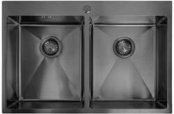 Rea Chiuveta inox Rea Joel 83x55 cm negru (ZLE-06410) Chiuveta