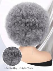  Szürke Frizura Afro Szintetikus Fekete Fejpánt Fashion Wigs Univerzális (sb2409185481737648)