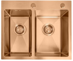 Rea Chiuveta inox Toby 56x48 cm cupru periat (ZLE-06416) Chiuveta