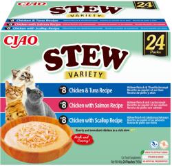 Inaba Foods Cat Ciao Stew 24x40g Kiegészítő Macskaeledel Húsleves Ízkeverék