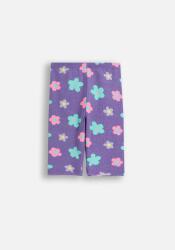 Mokida Lány leggings rövid bordázott lila virágokkal 128 Mokida WM6 (5904986689936)