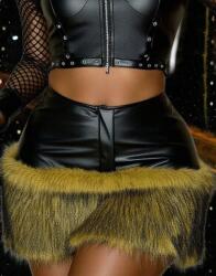 Shein Fekete Magas Derekú Miniszoknya Öko Szőrme Shein 38