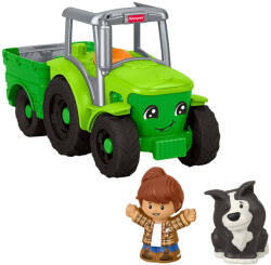 Mattel Fisher-Price, Little People, Tractor, masina de jucarie muzical Figurina