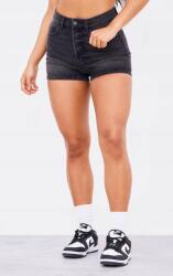 Prettylittlething Fekete Farmer Rövidnadrág Klasszikus Zsebes Prettylittlething 36