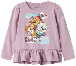 NAME IT Paw Patrol model cu mânecă lungă ruffled T-shirt pentru fete violet (143E82)
