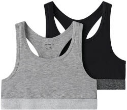 NAME IT Top din 2 piese Negru, gri melange (147E4F)