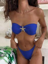 Shein Kék Bikini Szett Felső És Alsó Dekoratív Tengeri Csillag Shein Xs