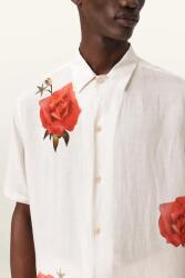 AllSaints риза мъжка с лен FLEUR (M108SE)