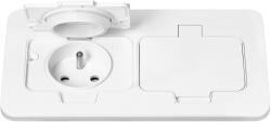 ORNO Priză dublă ermetică, montaj încastrat, dreptunghiulară, IP55, 2x2P+E(Franțuzească), albă (O-OR-GM-9047_W)