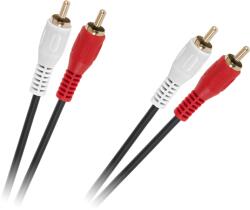 Cabletech Cablu de conectare 2 x RCA - 2 x RCA 1, 5 m negru 4 mm (L-KPO2613-1-5)