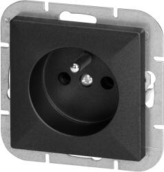 ORNO Priză încastrată simplă 2P+E Pearl, 16A, 250V, PT-16P, negru (O-OR-OE-7705_B)