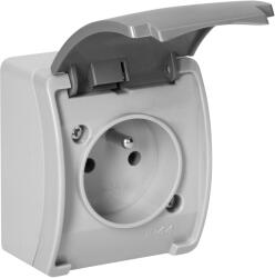 ORNO Priză IP44 cu capac gri-grafit 2P+E (O-OR-OE-7105_GR)