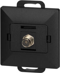 ORNO Priză simplă tip F Pearl, TV/F-F1/P1, negru (O-OR-OE-7714_B)