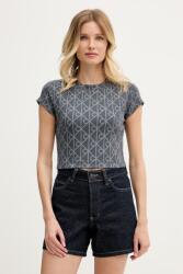 Calvin Klein Jeans crop top pentru femei, din bumbac cu elastan 9BY2-TSDZY0_90Y (LV047G830G)