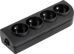 Cabletech Priză de rețea 3x 230V negru GN-40-2 (L-URZ3274)