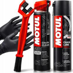  Lánc Tisztító És Kenő Készlet Lemosó Kenőanyag Motul Moto Kefe