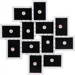 SONGMICS Képkeretek 12 Db Keret Nélküli Keret Fehér Songmics (RPF22WT)