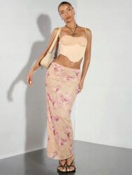 Shein Többszínű Maxi Ruha Mintás Gumis Derékrésszel Shein 34