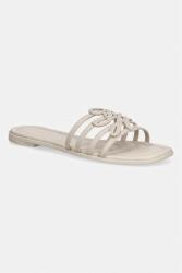 Tommy Hilfiger papuci pentru femei, cu vârf deschis din piele TH SCRIPT FLAT MULE LTH 9BY2-KLDZZI_80X