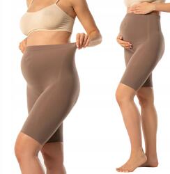  Kismama Leggings Rövid kerékpáros leggings barna Bella Mama Shorts S/m (LEGGINSY BELLA MAMA SHORTS-Tortora-S/M)