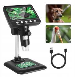  Digitális Mikroszkóp Nagyított Hd Képernyővel 2MP 1000x 8xLED 4, 3 (sz20179369)