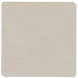 LIND DNA Suport pentru pahare SQUARE CORDUROY 10 x 10 cm, alb de stridie, piele, LIND DNA (LIND992721)