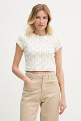 Calvin Klein Jeans crop top pentru femei, din bumbac cu elastan 9BY2-TSDZY0_01X (LV047G830G)