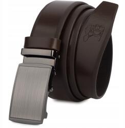Beltimore Öv férfi bőr nadrág automata elegáns prémium bőr Beltimore (A20darkbrown_105)