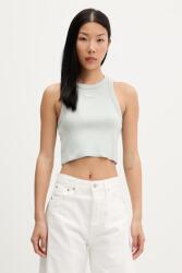 HUGO Blue crop top pentru femei din bumbac cu elastan Baby Tank_B PPYH-TSD0OR_07X (50511450)