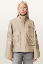 AllSaints geacă de piele pentru femei, din piele CLAY 9BY2-KUDZZP_08X (W078LE)