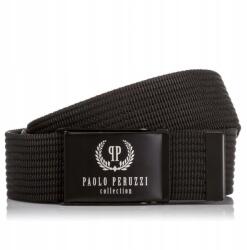Paolo Peruzzi Öv férfi fekete széles nadrág divatos 115 cm Paolo Peruzzi (PW-12-PP-115)