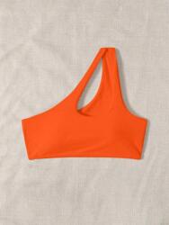 Shein Narancssárga Bikini Felső Egy Vállra, Sima Kivágással Shein M