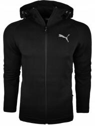 PUMA 3322 Férfi Pulóver Puma Cipzáras Kapucnival Cipzáras Zsebekkel Fekete Xs (681700-01)