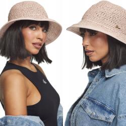 DEMUR Női Kalap Nyárra Szalma Öko szívószál bucket hat púderrózsaszín