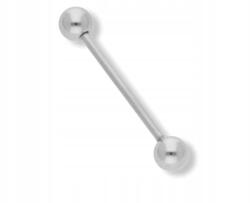  Sebészeti acélból készült ezüst piercing súlyzó 1, 8 cm (8355)