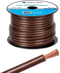 Cabletech Autóhifi tápkábel, réz-alumínium fekete 4GA 10mm /méter (KAB0712B)