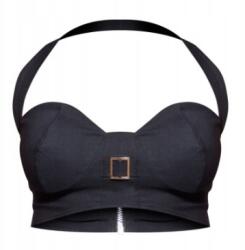 Prettylittlething Fekete Klasszikus Ujjatlan Crop Top Kihúzható Prettylittlething 36