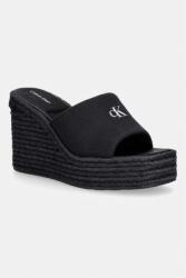 Calvin Klein női papucs WEDGE ESPAD 70 CANVAS MG - fekete Női 39