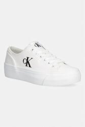 Calvin Klein VULC FLATFORM LOW CANVAS MG teniszcipő női - fehér Női 39