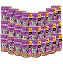 Whiskas Csirke Szószban 9, 6kg 24x400g Konzerv Nedves macskaeledel