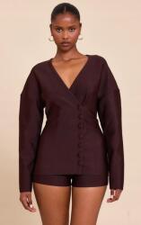 Prettylittlething Barna Hosszú Ujjú Overál V-nyakú Gombokkal Prettylittlething 38
