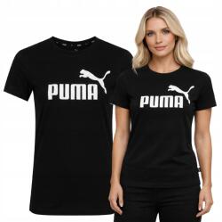 PUMA Női Póló 586774-01 pamut blúz fekete nyomott mintával (586774-01)