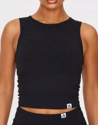 Prettylittlething Fekete Klasszikus Ujjatlan Felső, Sima Prettylittlething Xs