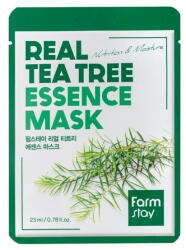 Farmstay Real Tea Tree Essence Mask - Mască tip șervețel calmantă cu extract de de arbore de ceai 1buc/23ml Masca de fata