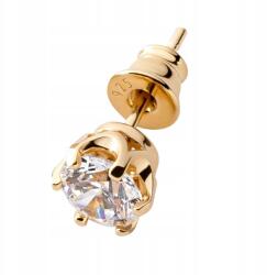 Giorre Férfi Fülbevaló Ezüst 925 Aranyozott Ezüst 18K Arany Cirkónia 6MM Giorre (910000713537)