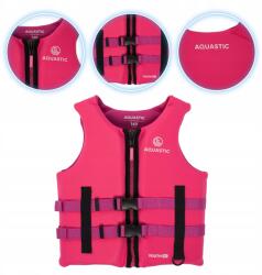AQUASTIC Kapok biztonsági mellény Gyerekeknek 116cm Aquastic Youth 50N Kényelmes (AQS-B5I140-PK)